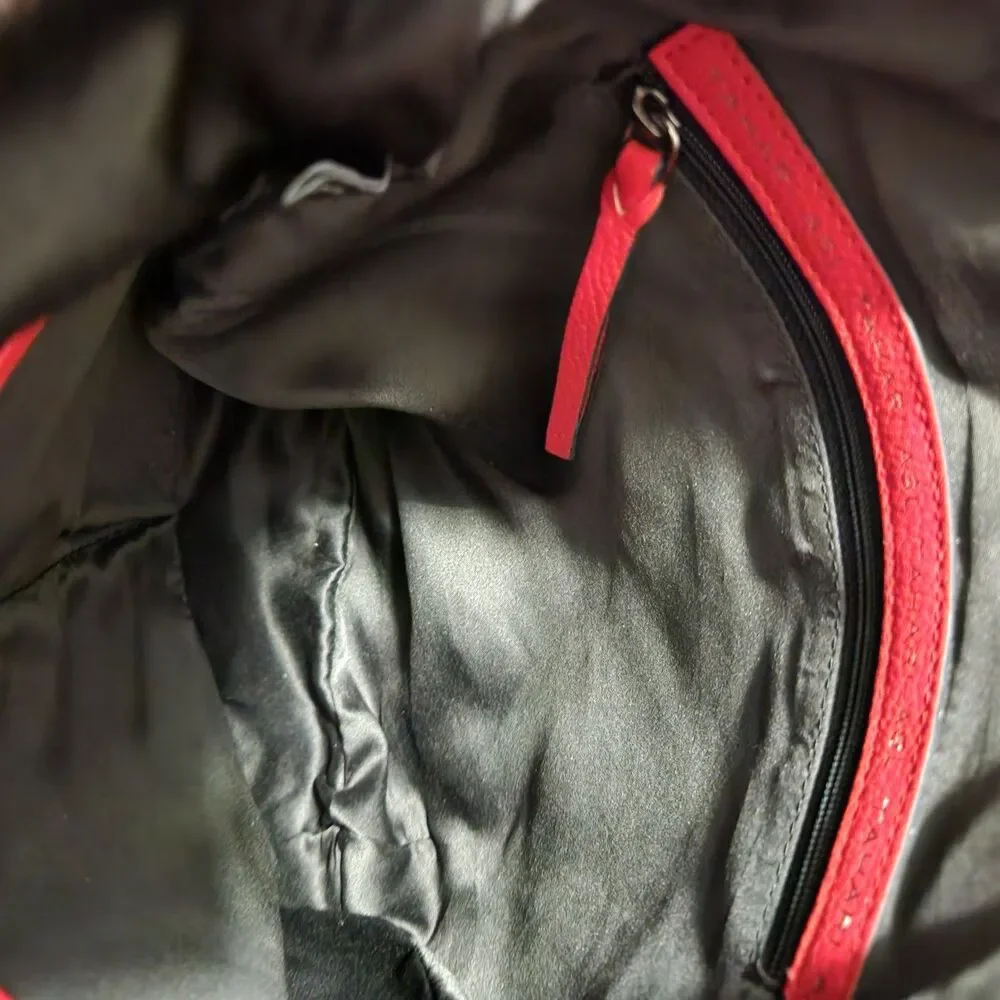 TAHARI ALS Leather Shoulder Bag Hobo With Tassel - Picture 5 of 13